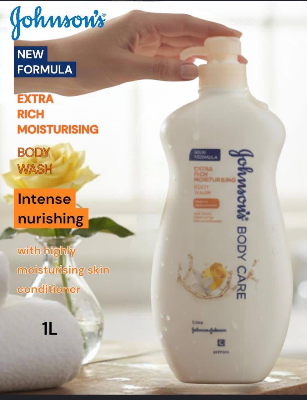 Johnson's body care extra rich moisturising body wash